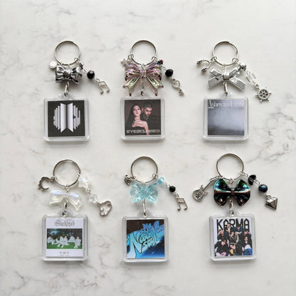 kpop ateez interactive album keychain