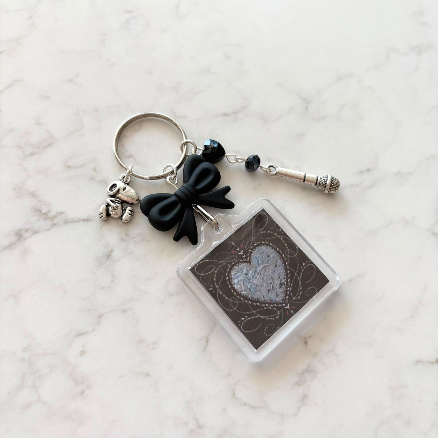 kpop illit-katseye-le sserafim interactive album keychain