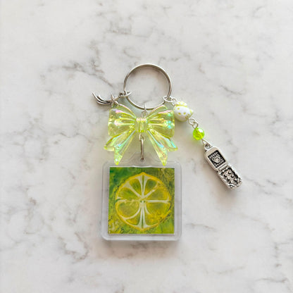 kpop aespa interactive album keychain