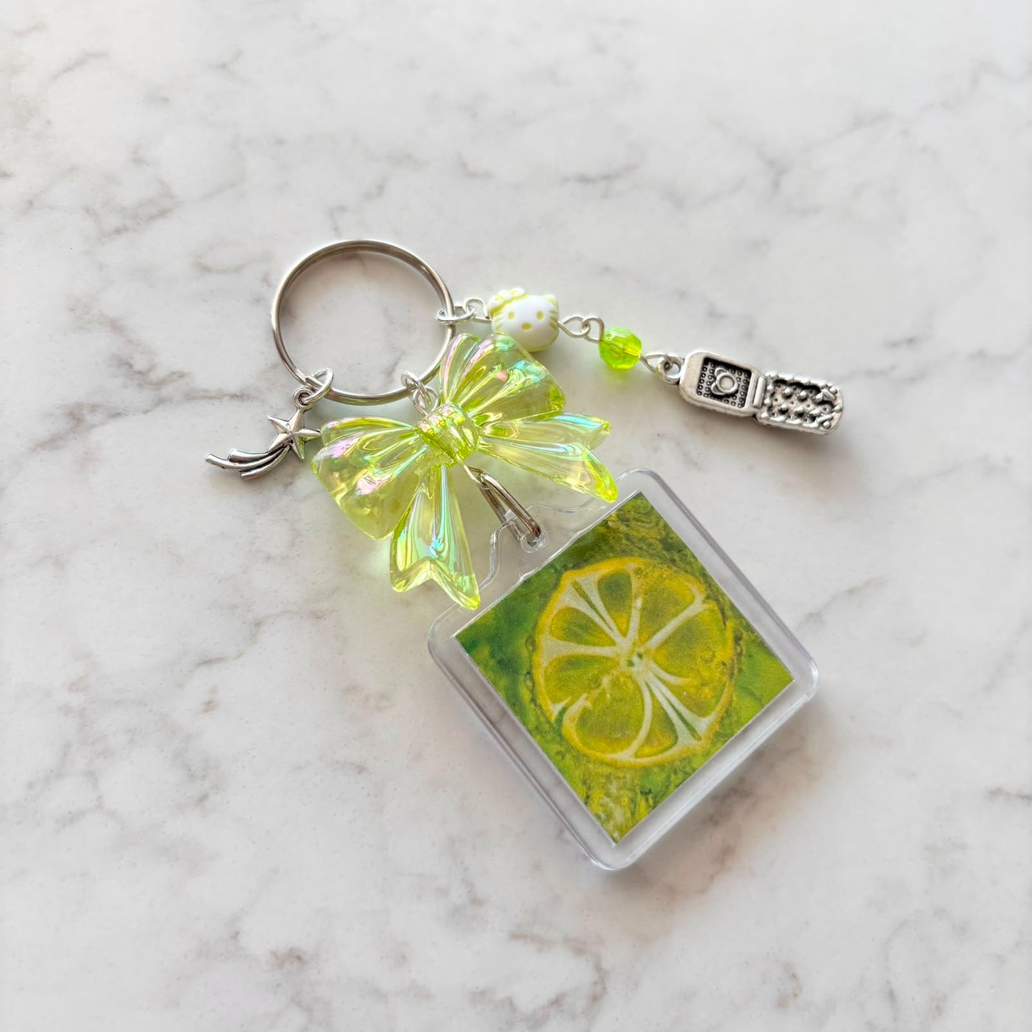 kpop aespa interactive album keychain