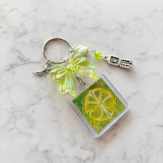 kpop aespa interactive album keychain