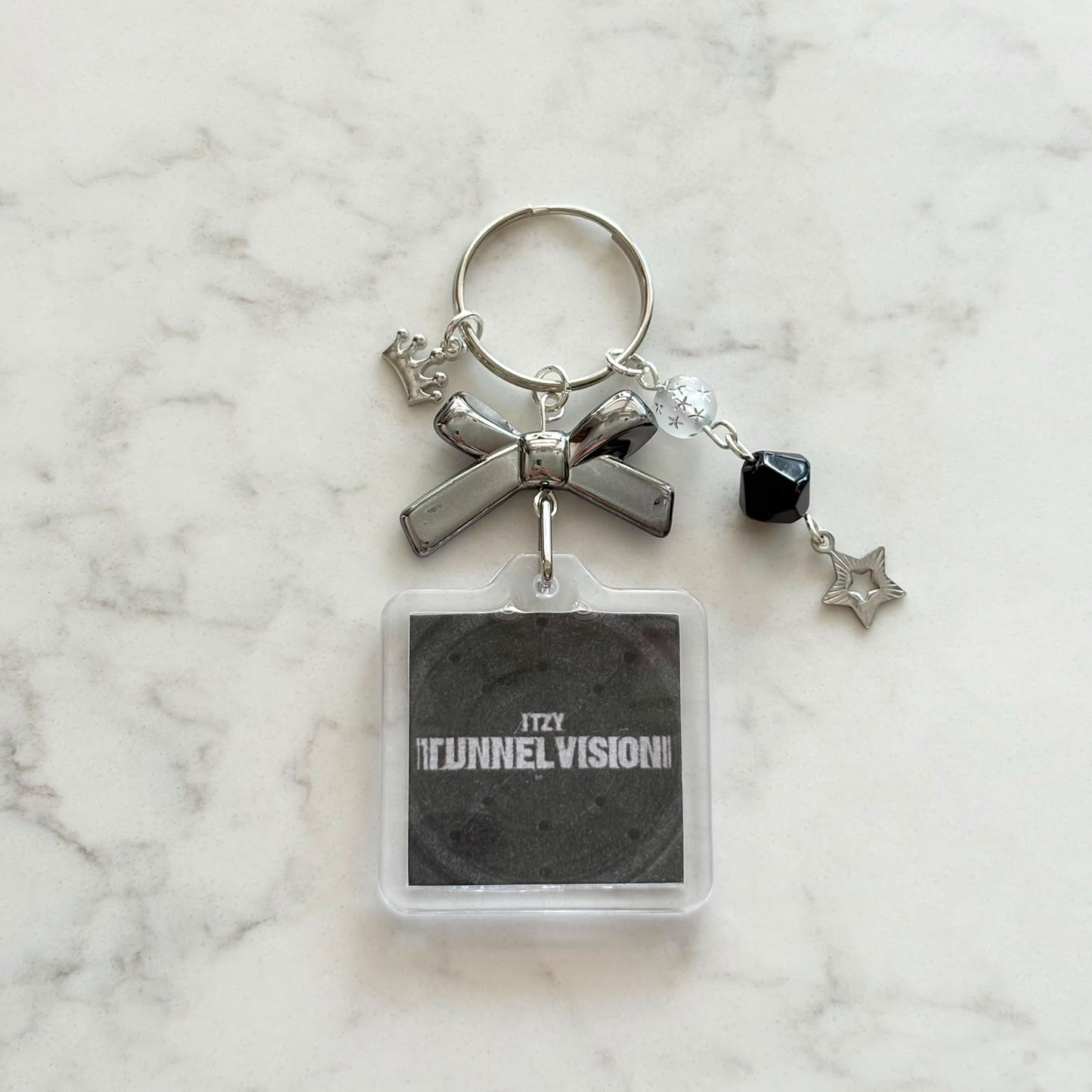 kpop itzy interactive album keychain