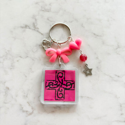 kpop txt interactive album keychain