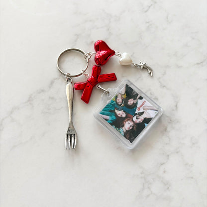 kpop le sserafim interactive album keychain