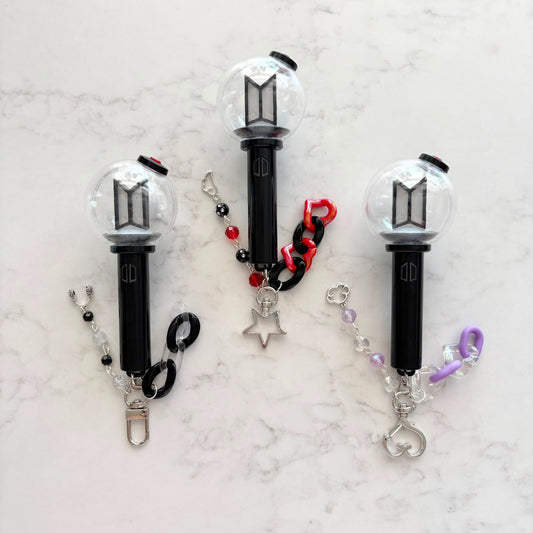 kpop bts lightstick keychain