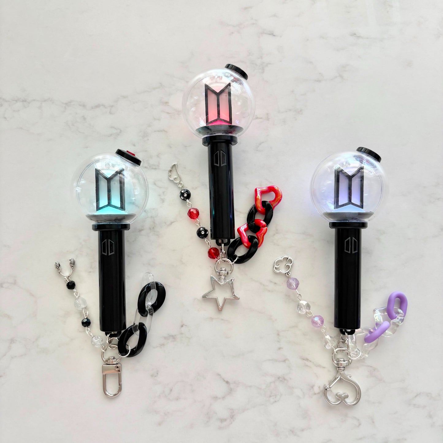 kpop bts lightstick keychain