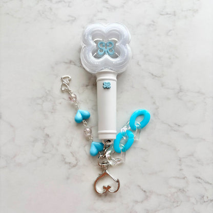 kpop hearts2hearts lightstick keychain