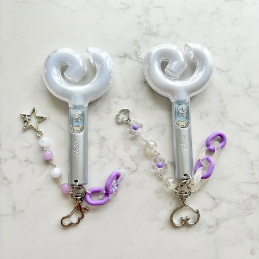 kpop aespa lightstick keychain