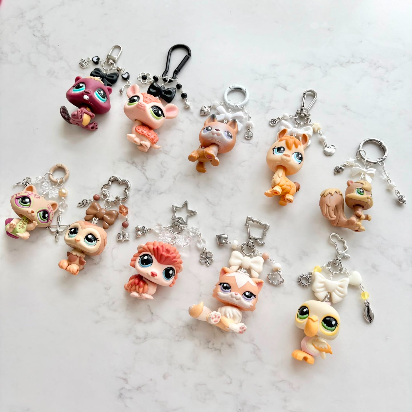 keychains with second hand LPS