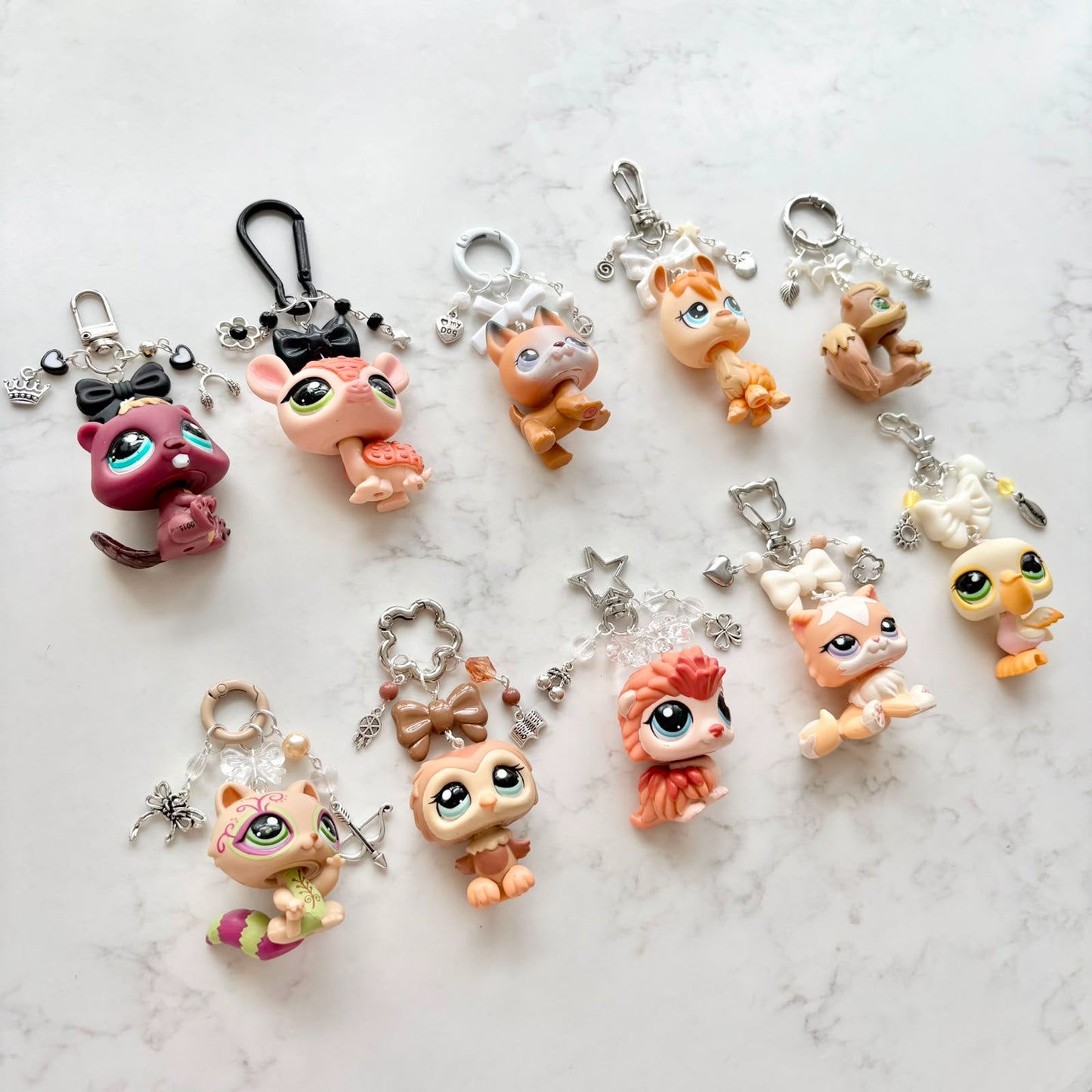 keychains with second hand LPS