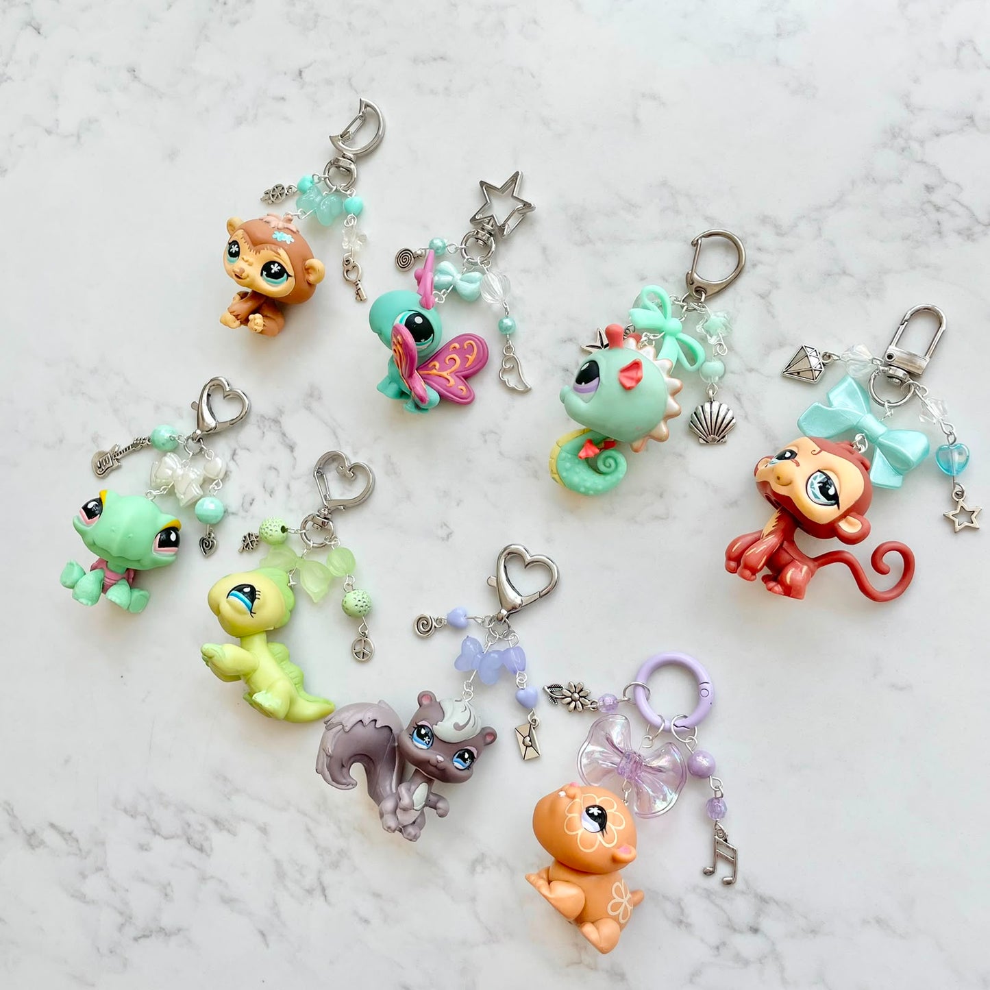 keychains with second hand LPS