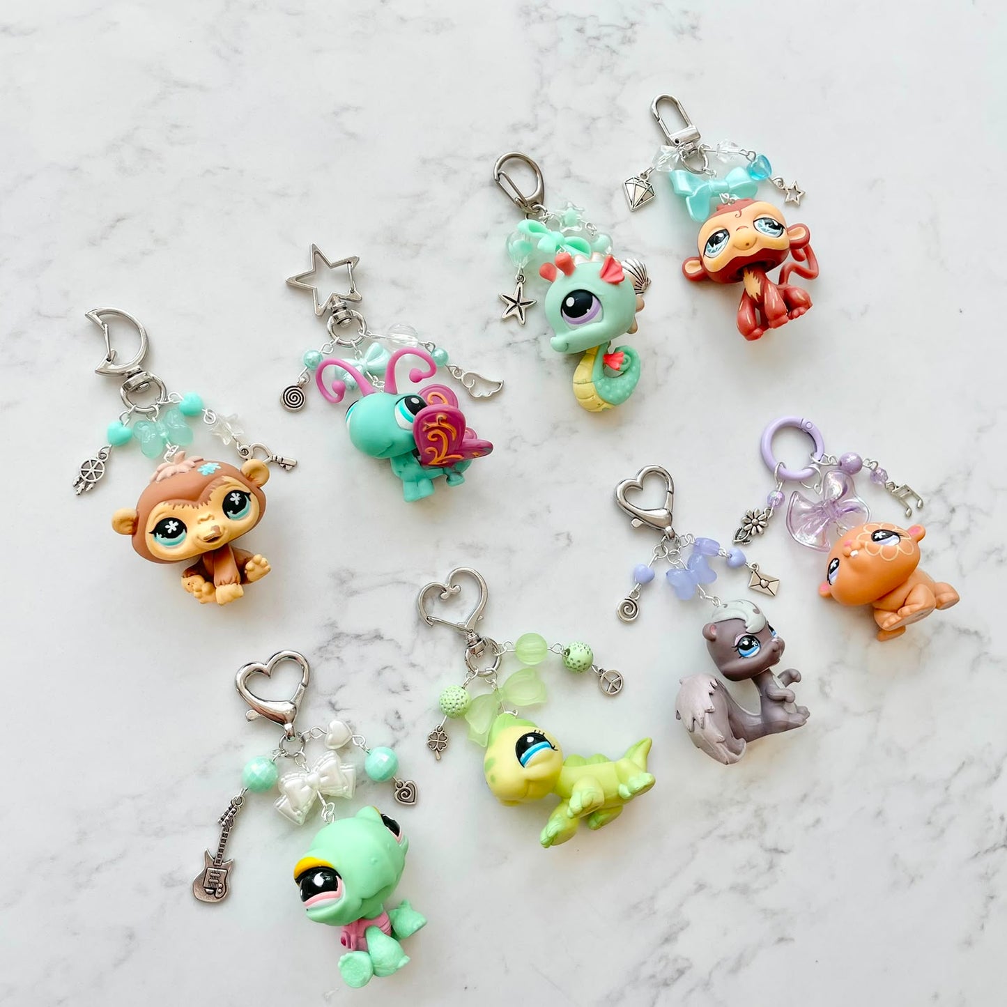 keychains with second hand LPS