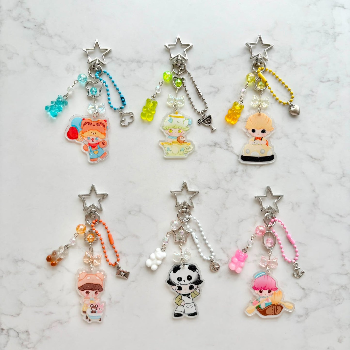 dimoo 2d keychains