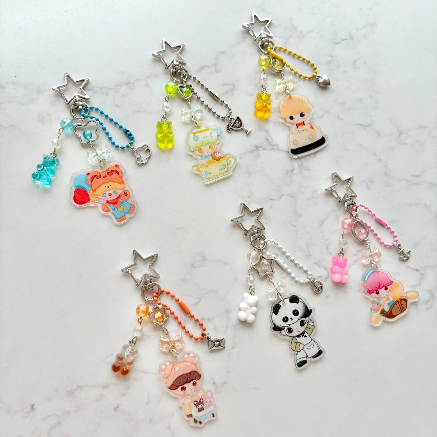 dimoo 2d keychains