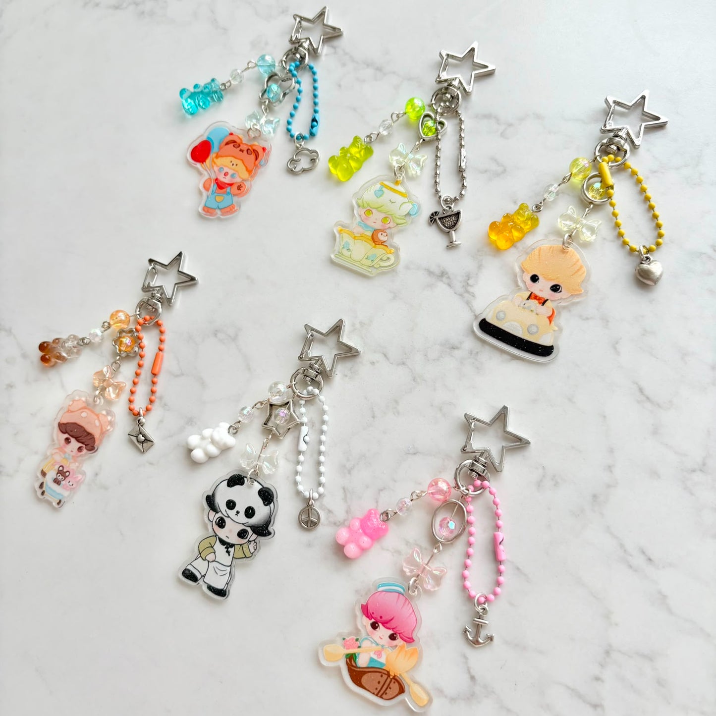 dimoo 2d keychains