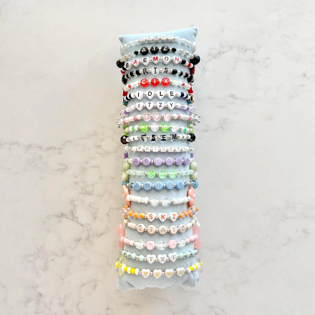 kpop idol/group beaded bracelet