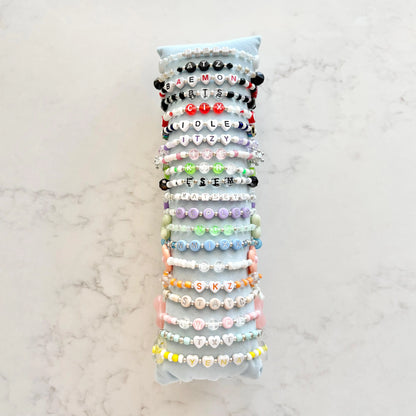 kpop idol/group beaded bracelet