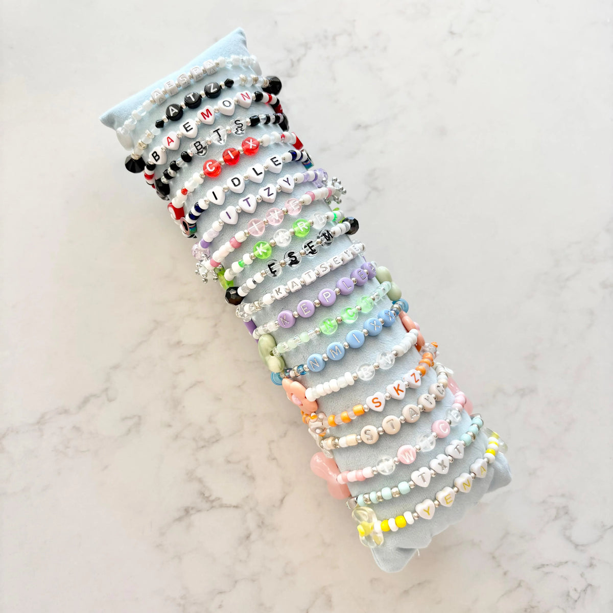 kpop idol/group beaded bracelet