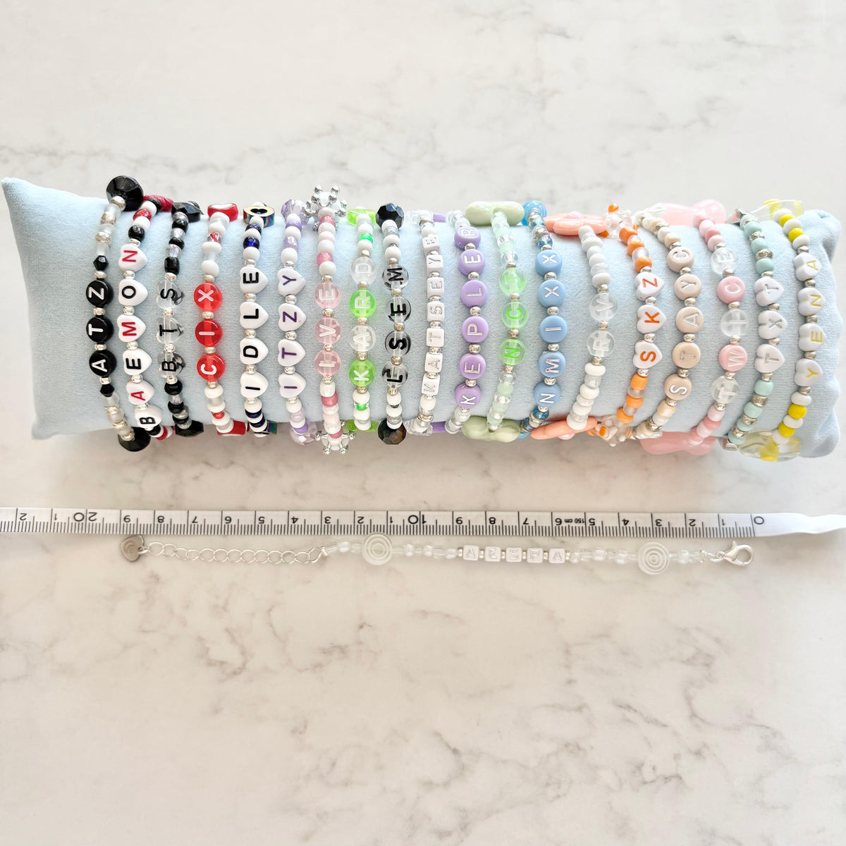 kpop idol/group beaded bracelet