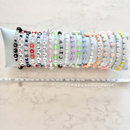 kpop idol/group beaded bracelet
