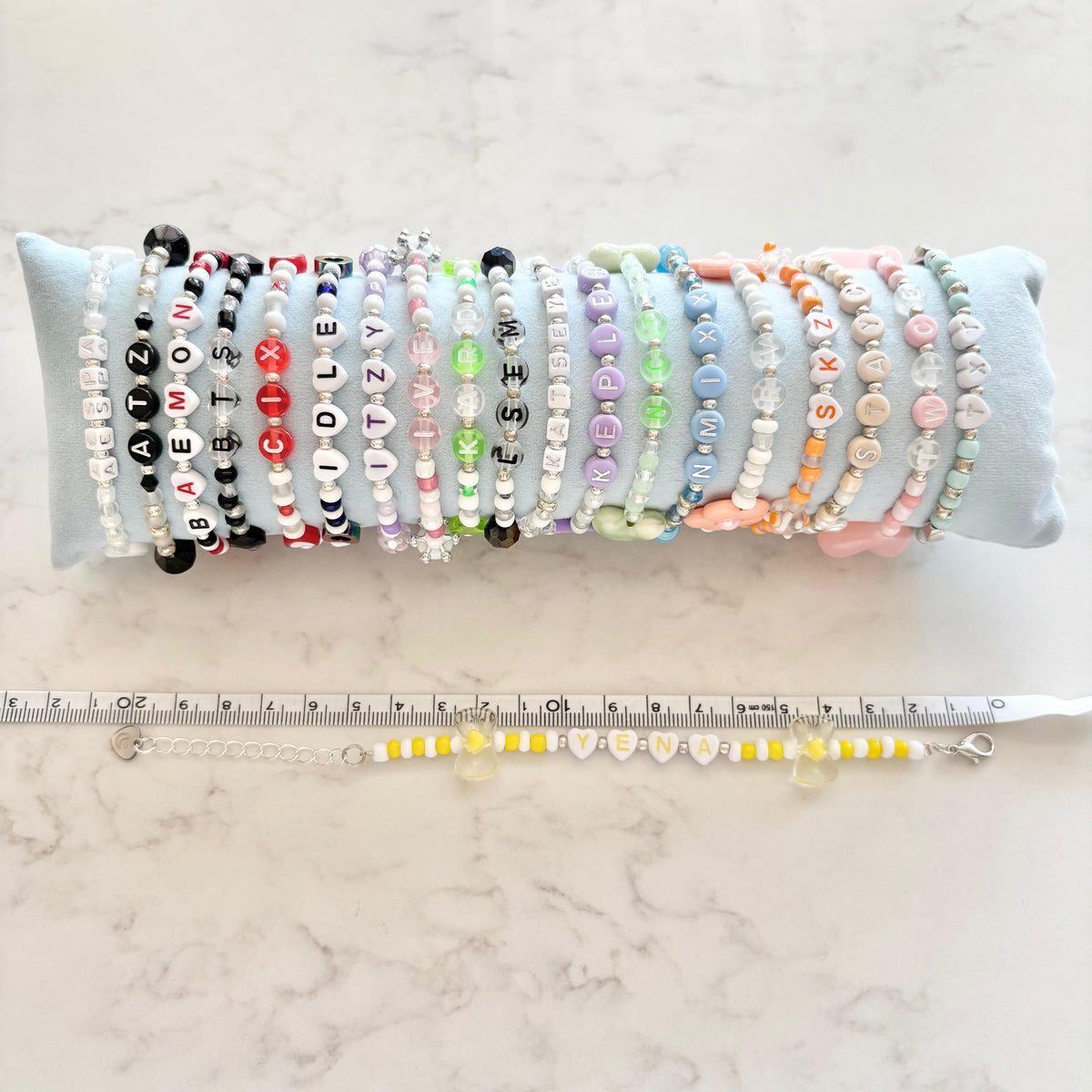 kpop idol/group beaded bracelet
