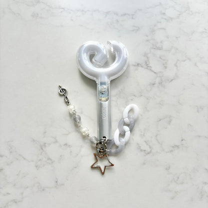 kpop aespa lightstick keychain