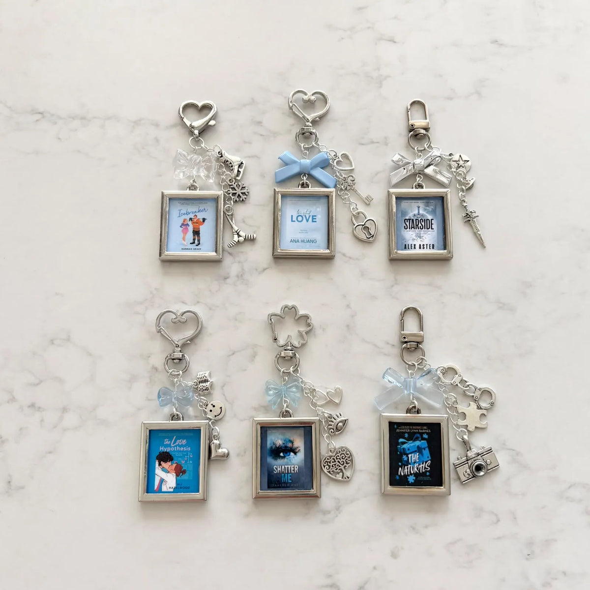mini book keychains