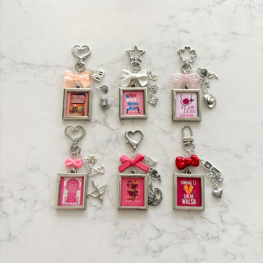 mini book keychains