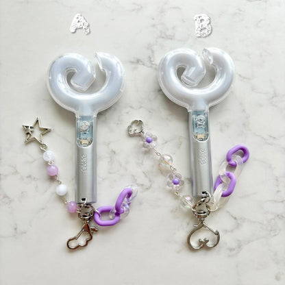 kpop aespa lightstick keychain