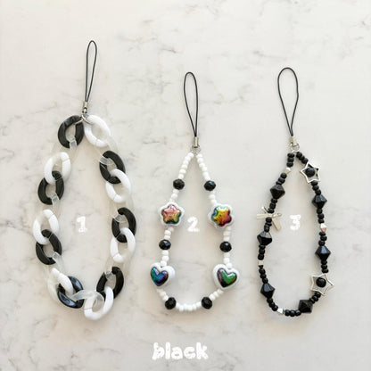 colourful phonestrap keychains