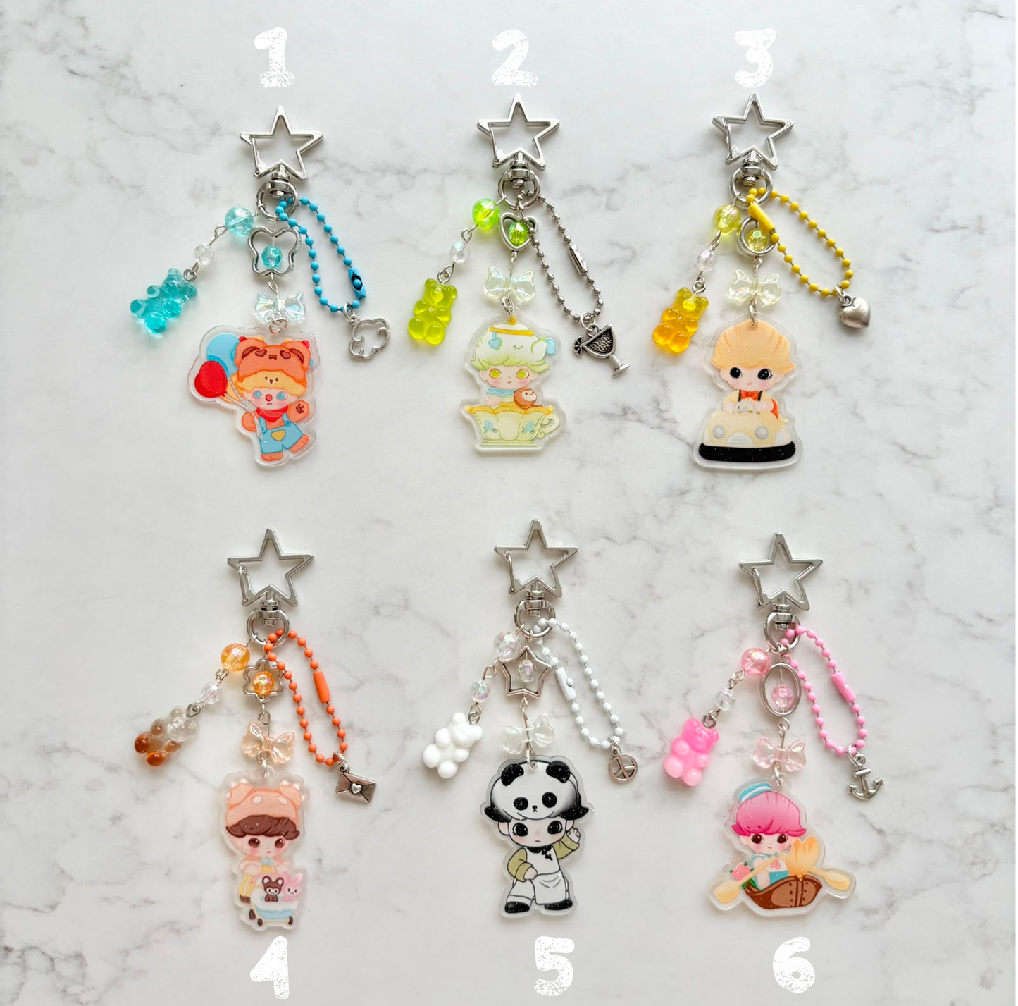 dimoo 2d keychains