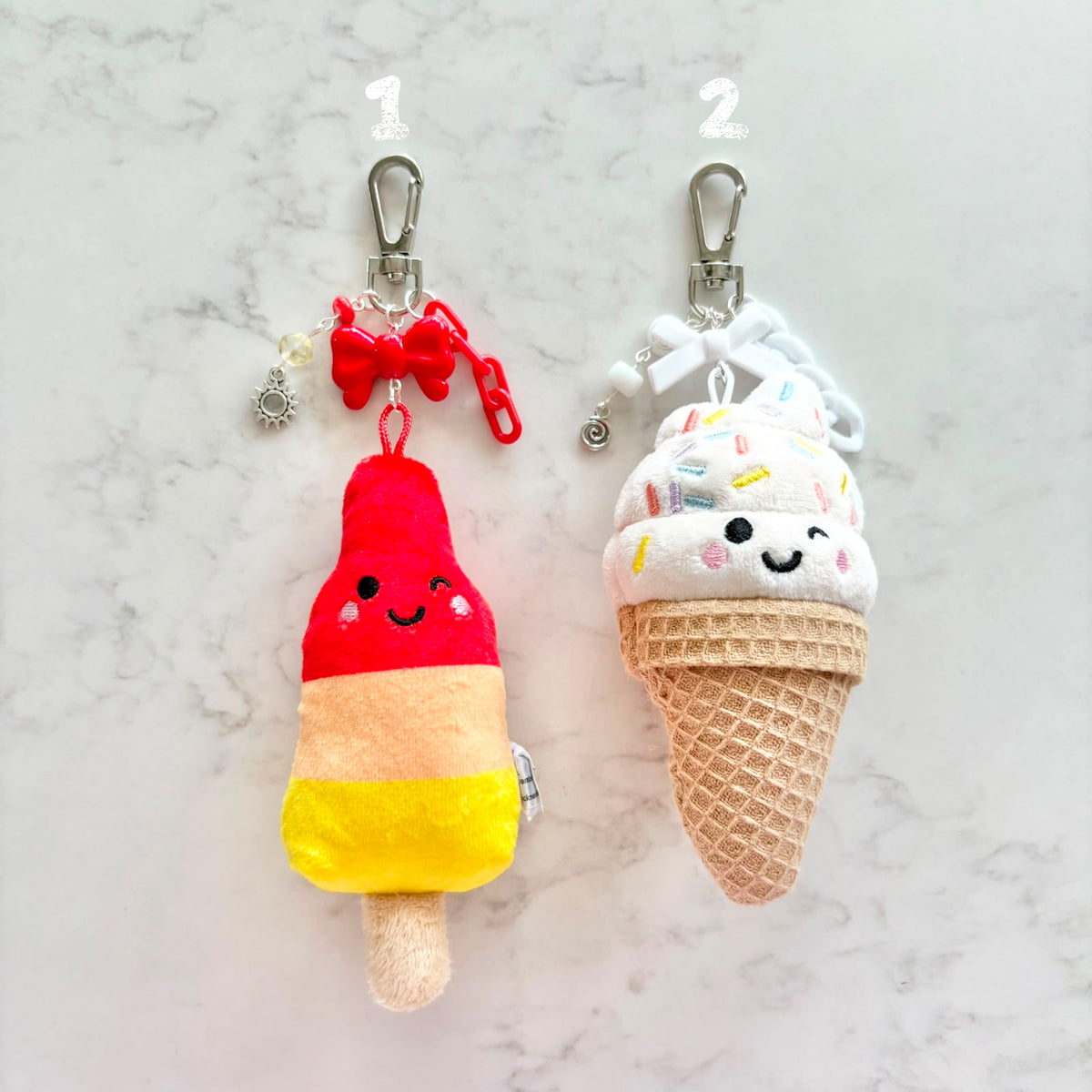 foodie keychains: ice cream