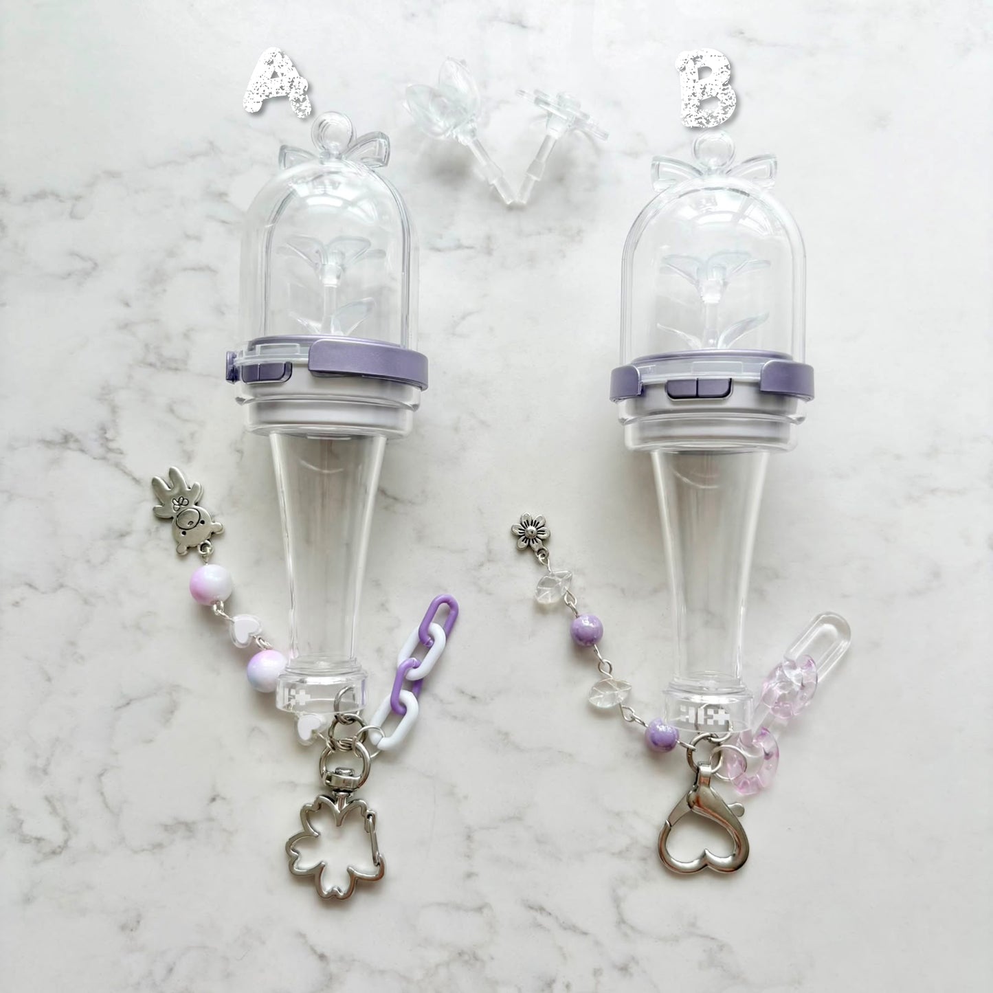 kpop illit lightstick keychain
