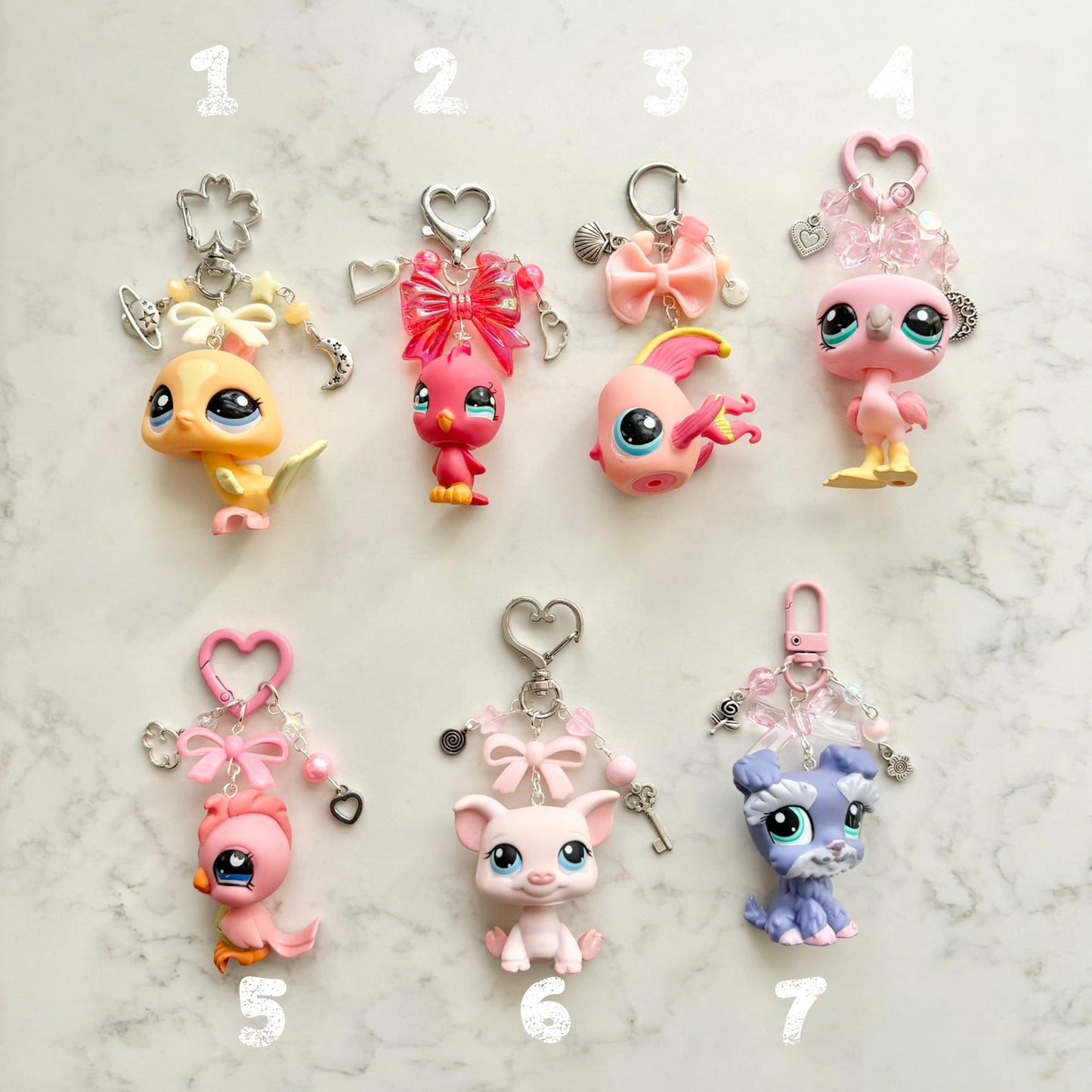 keychains with second hand LPS