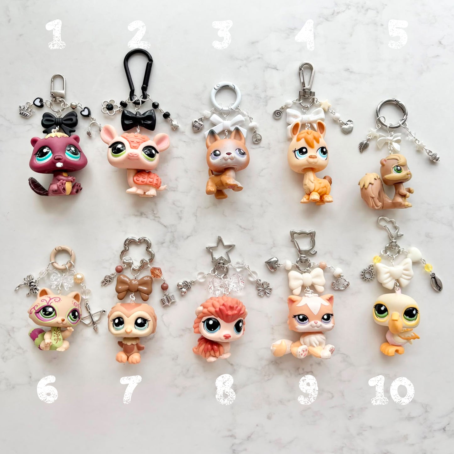 keychains with second hand LPS