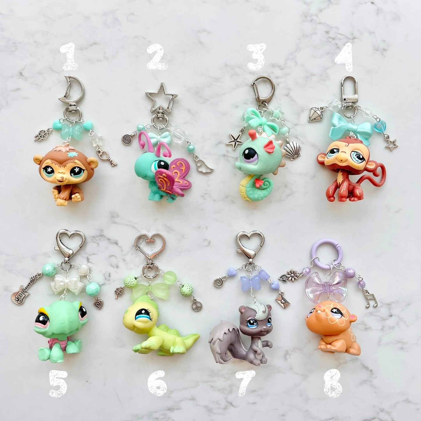 keychains with second hand LPS