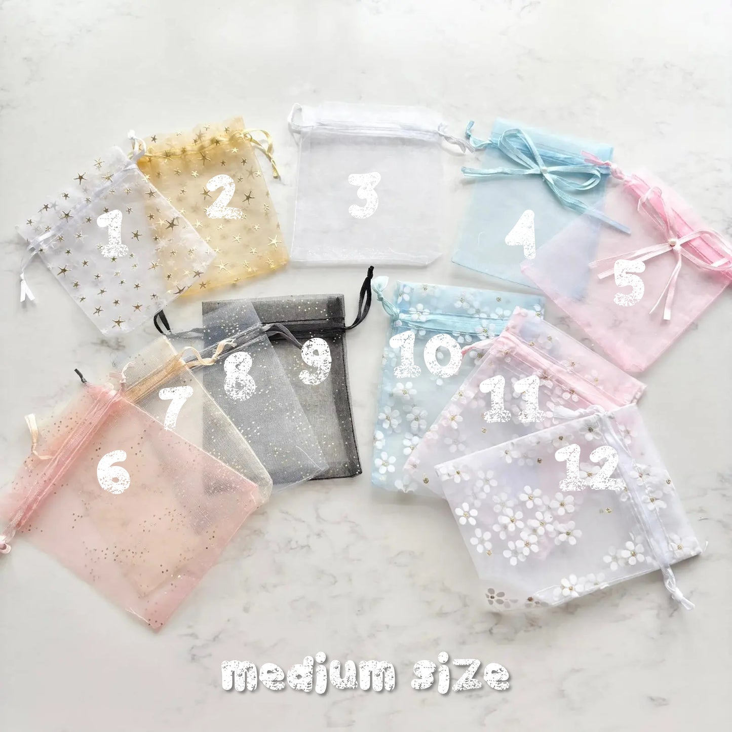 organza gift bags