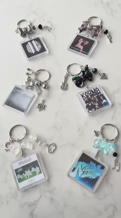 kpop ateez interactive album keychain