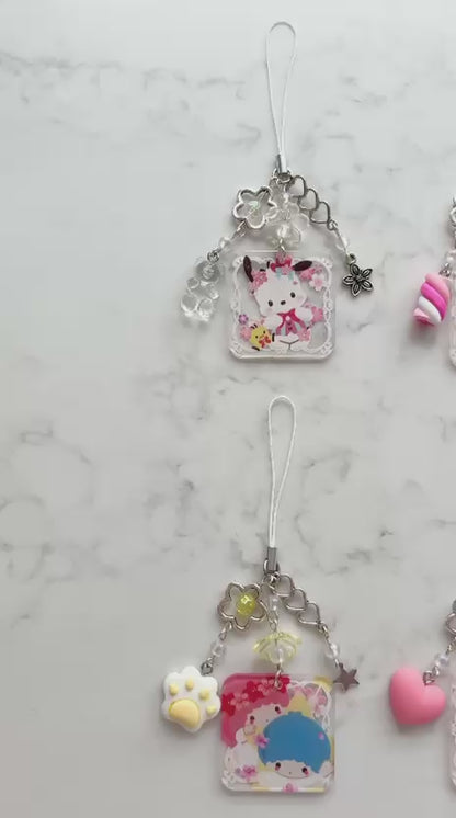 sanrio 2d keychains