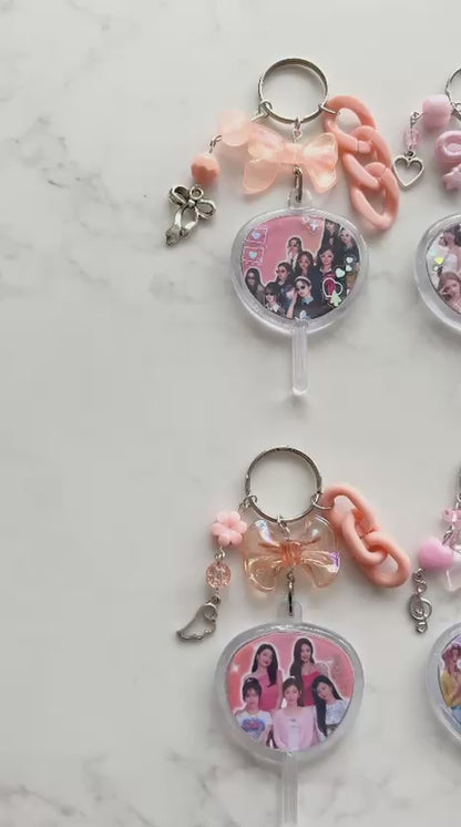 kpop mini picket keychain