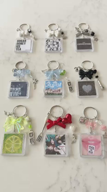 kpop babymonster interactive album keychain