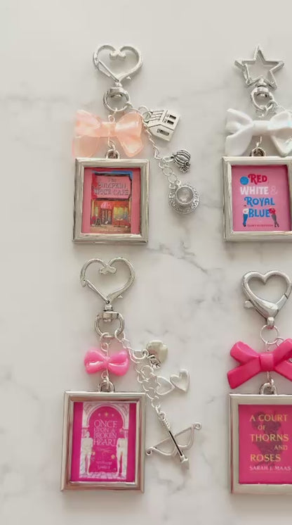 mini book keychains