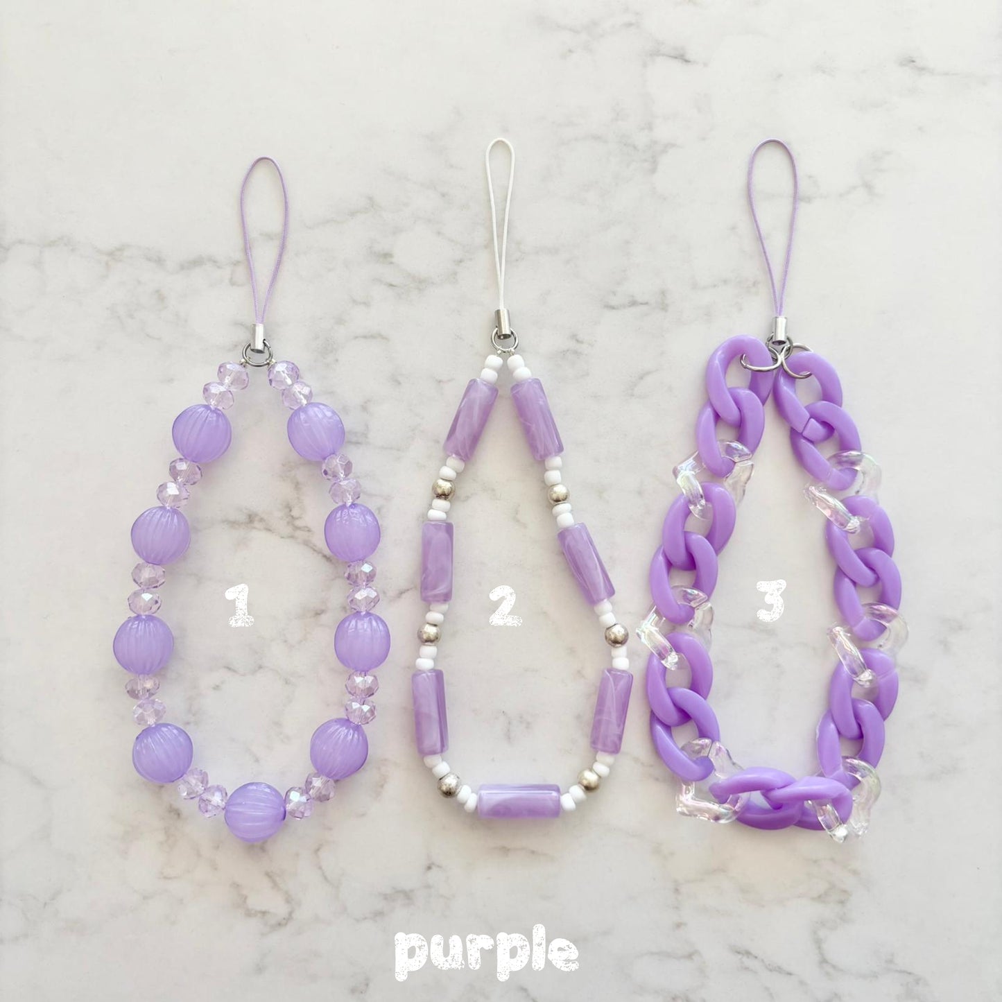 colourful phonestrap keychains